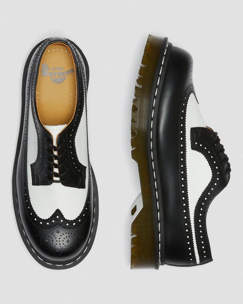 Dr Martens 3989 Bex Smooth Leren Brogue Oxford Schoenen Heren Zwart | NL 204JPQ